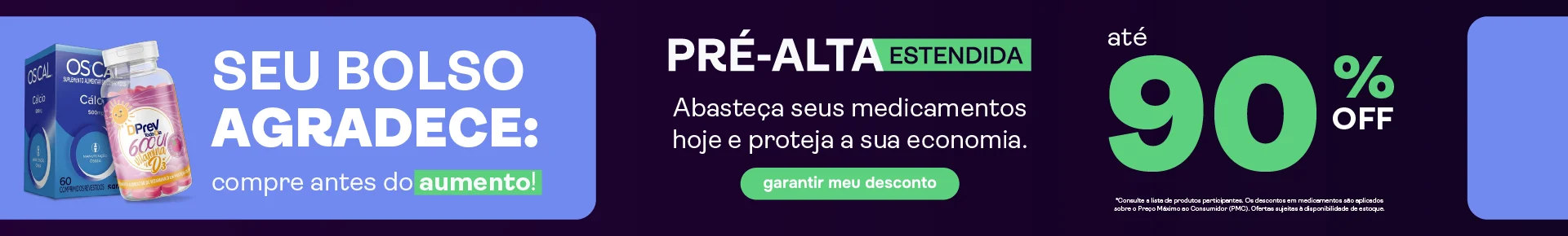 Banner Pré Alta Estendida